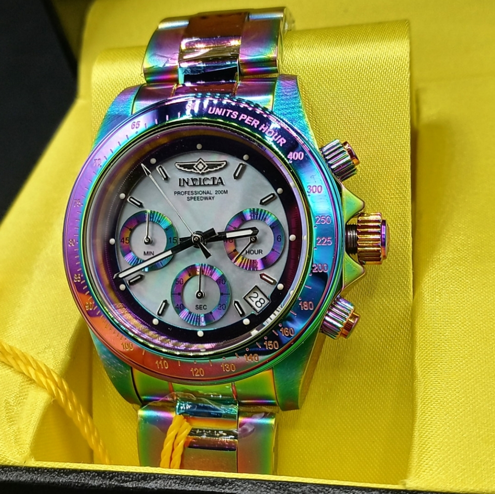 FIRM PRICE-New Iridescent Mother of Pearl watch